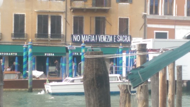 Image for A message to the Mafia in Venice, Italy