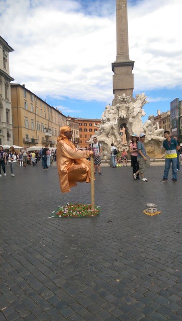 Image for Clever street performer in Roma, Italy